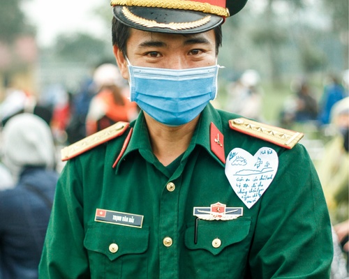 Một chiến sĩ thuộc Quân đoàn 1 tại Ninh Bình
